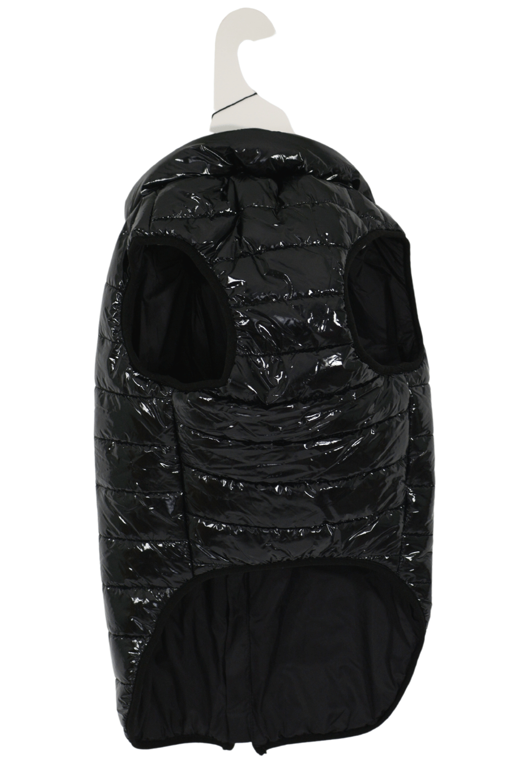 Jet Black Dog Puffer Coat Small
