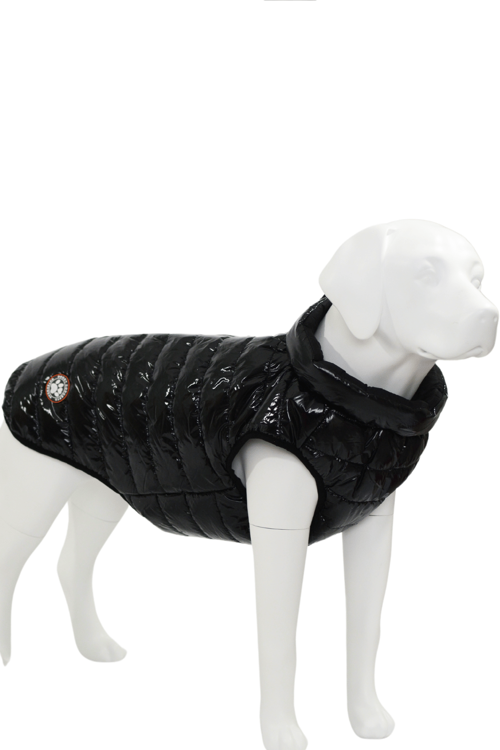 Jet Black Dog Puffer Coat X-Small