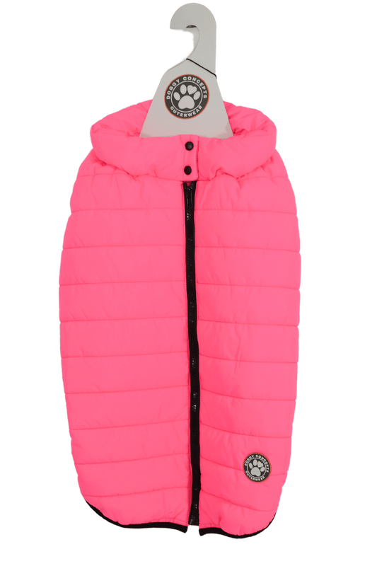 Hot Pink Dog Puffer Coat Small